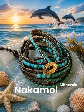 Nakamol turquoise bracelet 5 wrap